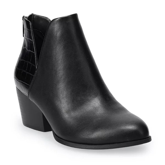 New SO Women's Black Ankle Booties Ankle Boots - Picture 1 of 16